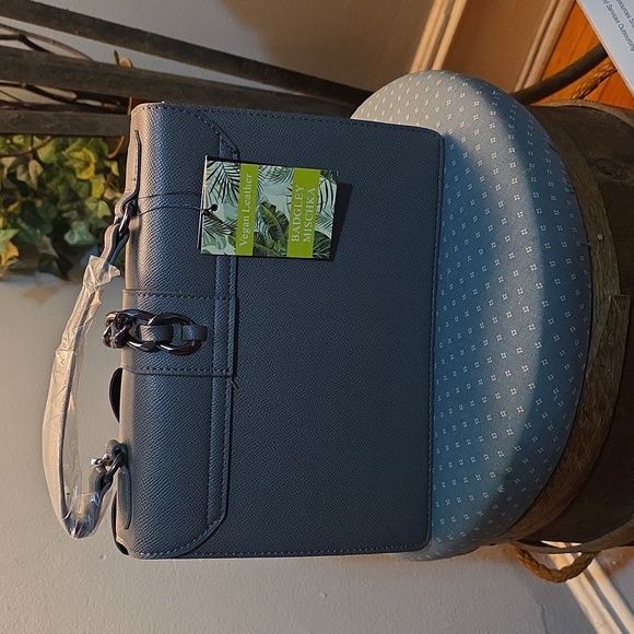 Badgley Mischka Gray Mini Bag with Black Accents - Picture 8 of 9